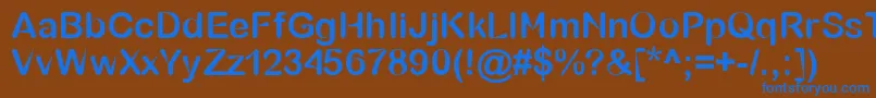 BubbleSharp Font – Blue Fonts on Brown Background