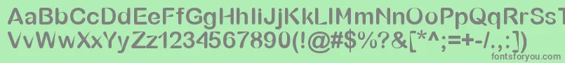 BubbleSharp Font – Gray Fonts on Green Background