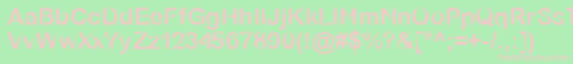 BubbleSharp Font – Pink Fonts on Green Background