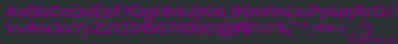 Шрифт BubbleSharp – фиолетовые шрифты на чёрном фоне