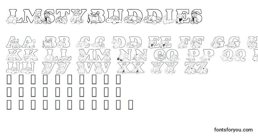 Schriftart LmsTyBuddies – Alphabet, Zahlen, spezielle Symbole