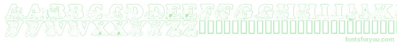 fuente LmsTyBuddies – Fuentes Verdes Sobre Fondo Blanco