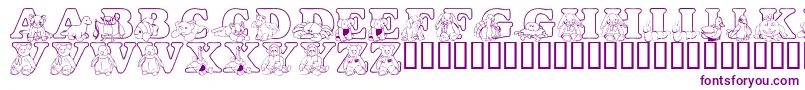 LmsTyBuddies-Schriftart – Violette Schriften