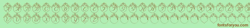 LmsHowLovelyAreThyBranches Font – Brown Fonts on Green Background