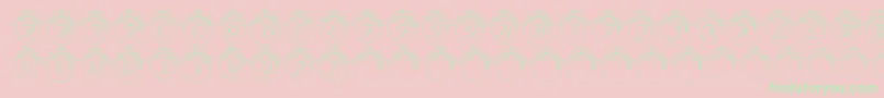 LmsHowLovelyAreThyBranches Font – Green Fonts on Pink Background