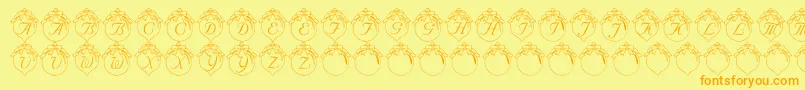Weitere Informationen zur LmsHowLovelyAreThyBranches-Schriftart LmsHowLovelyAreThyBranches-Schriftart – Orangefarbene Schriften auf gelbem Hintergrund