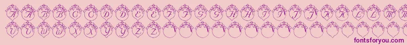LmsHowLovelyAreThyBranches Font – Purple Fonts on Pink Background