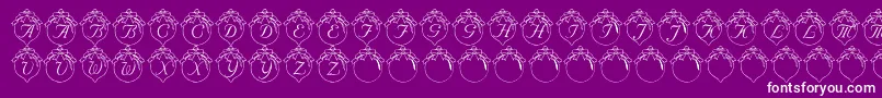 LmsHowLovelyAreThyBranches Font – White Fonts on Purple Background