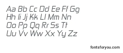 ZektonrgItalic-fontti