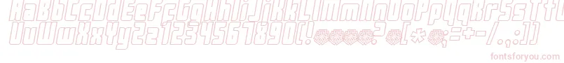 Push Font – Pink Fonts on White Background