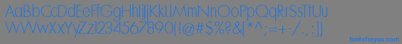 Mksansseriflighttallx Font – Blue Fonts on Gray Background