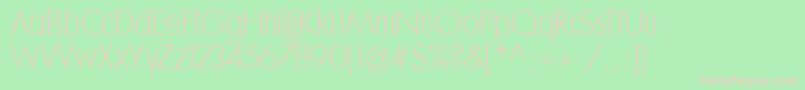 Mksansseriflighttallx Font – Pink Fonts on Green Background