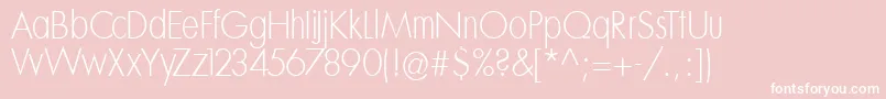 Mksansseriflighttallx Font – White Fonts on Pink Background