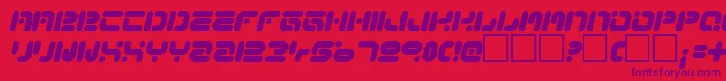 FunkyKnut Font – Purple Fonts on Red Background