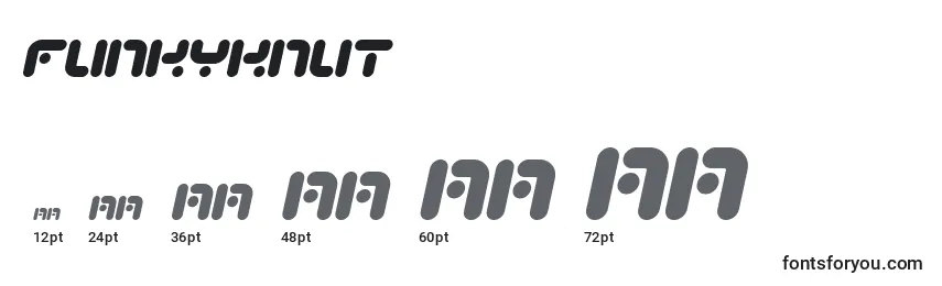 FunkyKnut Font Sizes