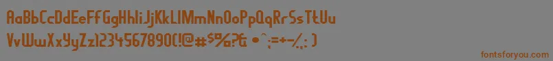 Fragileb Font – Brown Fonts on Gray Background
