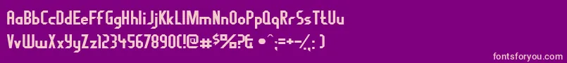 Fragileb Font – Pink Fonts on Purple Background