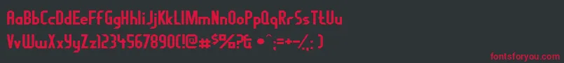 Fragileb Font – Red Fonts on Black Background