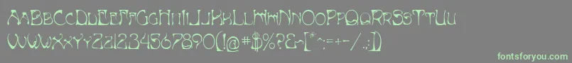 More about ArtNouveauBistroРЎap Font ArtNouveauBistroРЎap Font – Green Fonts on Gray Background