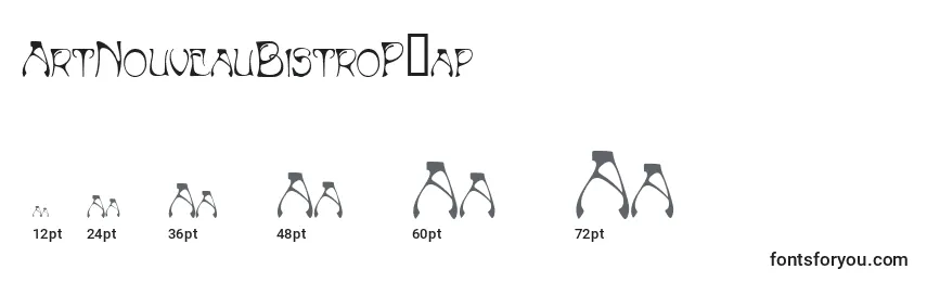 ArtNouveauBistroРЎap Font Sizes
