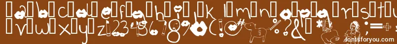 fuente Coffeetalk1 – Fuentes Blancas Sobre Fondo Marrón