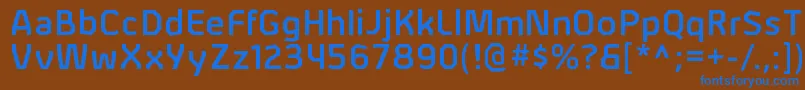 Шрифт AlphiisbRegular – синие шрифты на коричневом фоне