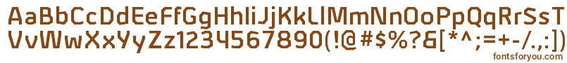 AlphiisbRegular-fontti – ruskeat fontit valkoisella taustalla