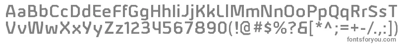 フォントAlphiisbRegular – 白い背景に灰色の文字