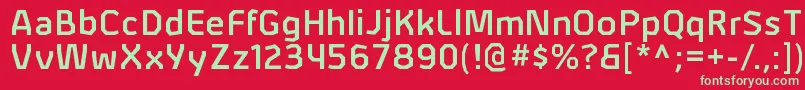 Шрифт AlphiisbRegular – зелёные шрифты на красном фоне