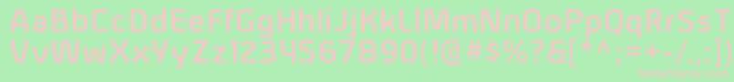 フォントAlphiisbRegular – 緑の背景にピンクのフォント