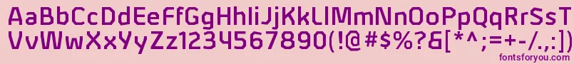 AlphiisbRegular Font – Purple Fonts on Pink Background