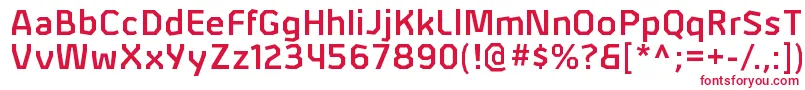 Шрифт AlphiisbRegular – красные шрифты на белом фоне