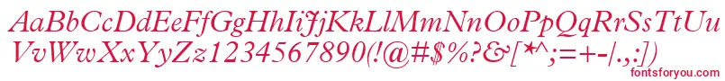 TerminusLightSsiLightItalic Font – Red Fonts