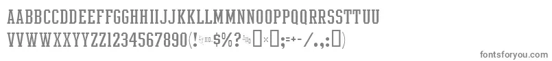 IntramuralLightJl Font – Gray Fonts on White Background