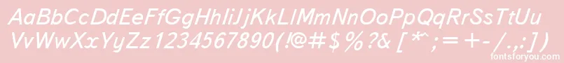 Txb56C Font – White Fonts on Pink Background