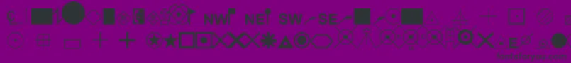 EsriSurveyor Font – Black Fonts on Purple Background
