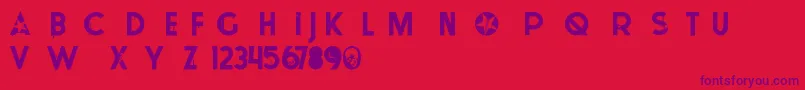 TokyoPopStarDemo Font – Purple Fonts on Red Background