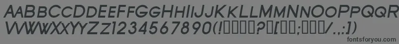 SfOldRepublicScBoldItalic Font – Black Fonts on Gray Background