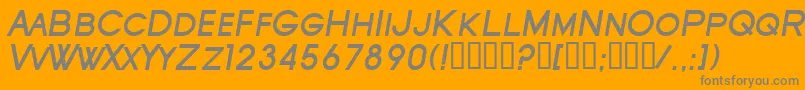 SfOldRepublicScBoldItalic Font – Gray Fonts on Orange Background