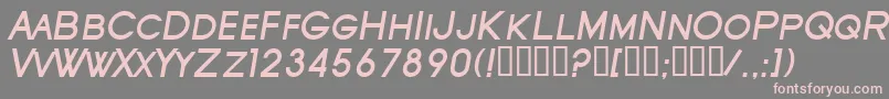 SfOldRepublicScBoldItalic Font – Pink Fonts on Gray Background