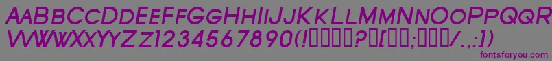 SfOldRepublicScBoldItalic Font – Purple Fonts on Gray Background