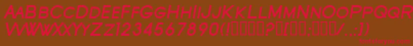 SfOldRepublicScBoldItalic Font – Red Fonts on Brown Background