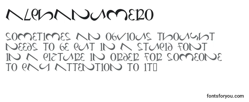 AlphaNumero Font