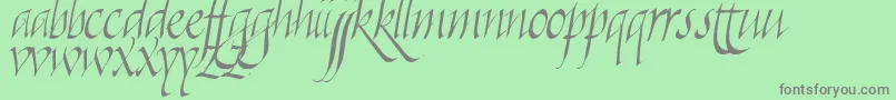 fuente Killigraphy – Fuentes Grises Sobre Fondo Verde