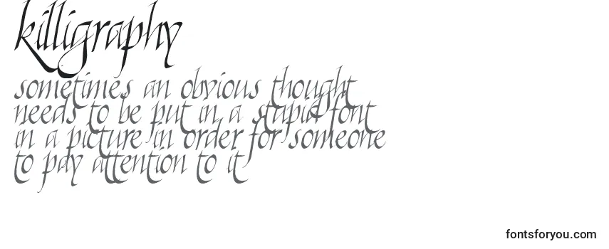 Шрифт Killigraphy