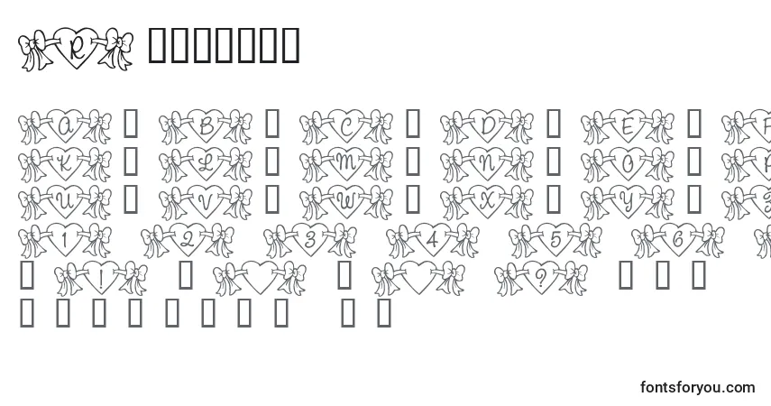 Rmbowhrt-fontti – aakkoset, numerot, erikoismerkit