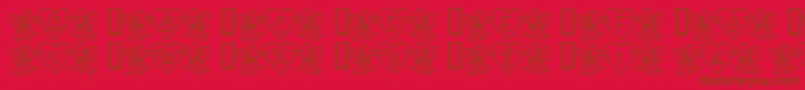 Rmbowhrt Font – Brown Fonts on Red Background