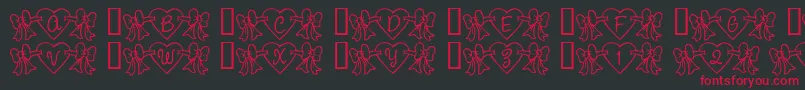 Rmbowhrt Font – Red Fonts on Black Background