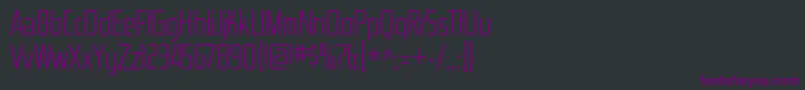 Шрифт ZektoncdltRegular – фиолетовые шрифты на чёрном фоне