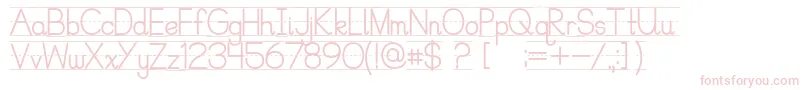 Lisätietoja PrecursiveLinedFree-fontista PrecursiveLinedFree-fontti – vaaleanpunaiset fontit